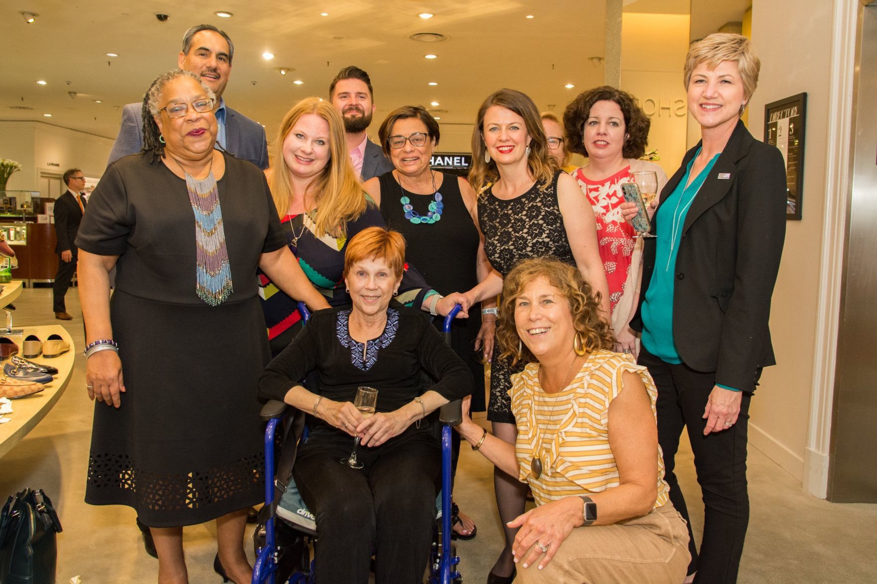 Group photo with Sarah Bryan Miller (center)